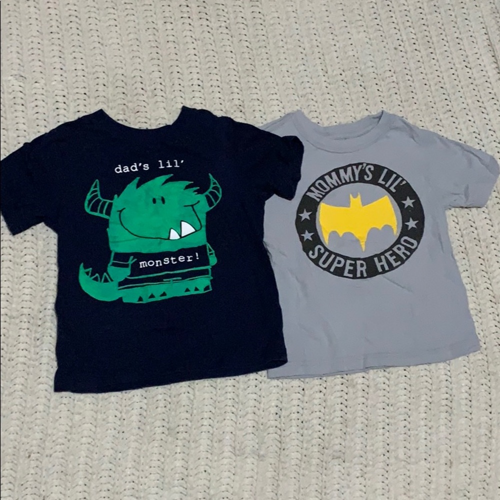 DC comics Boys short sleeve shirts size 3T